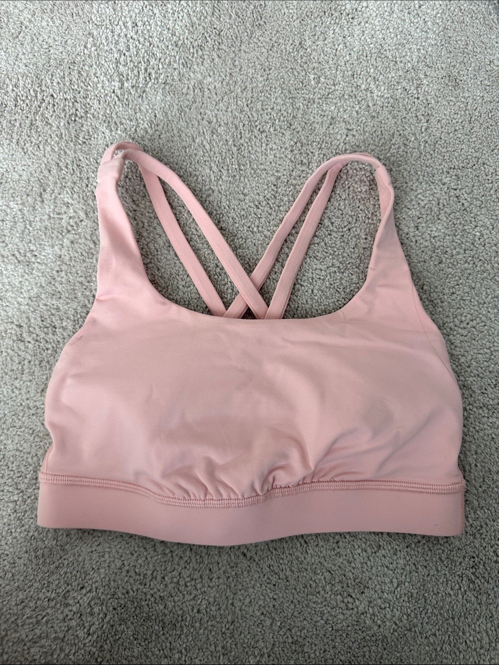 Lululemon light pink sports bra